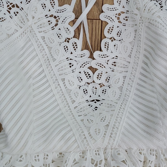 Self-Portrait Lace Panel Mini Dress US size 4 - Picture 3 of 8